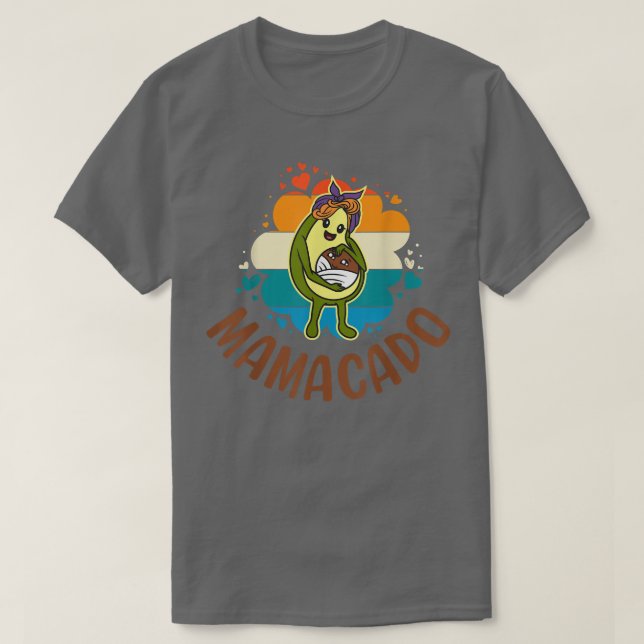Mamacado, Womens Avocado For Girls, Cute Mom, Baby T-Shirt (Design Front)