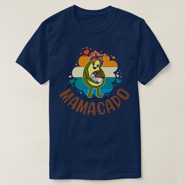 Mamacado, Womens Avocado For Girls, Cute Mom, Baby T-Shirt (Design Front)