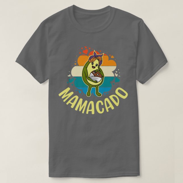 Mamacado, Womens Avocado For Girls, Cute Mom, Baby T-Shirt (Design Front)
