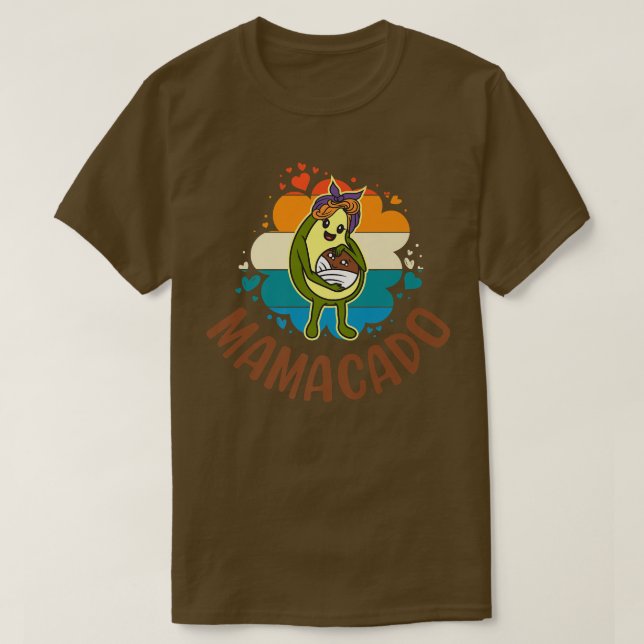 Mamacado, Womens Avocado For Girls, Cute Mom, Baby T-Shirt (Design Front)