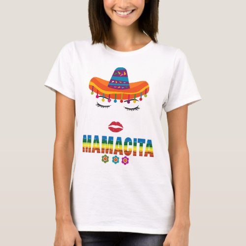 Mamacita Cinco de Mayo Spanish Saying T_Shirt