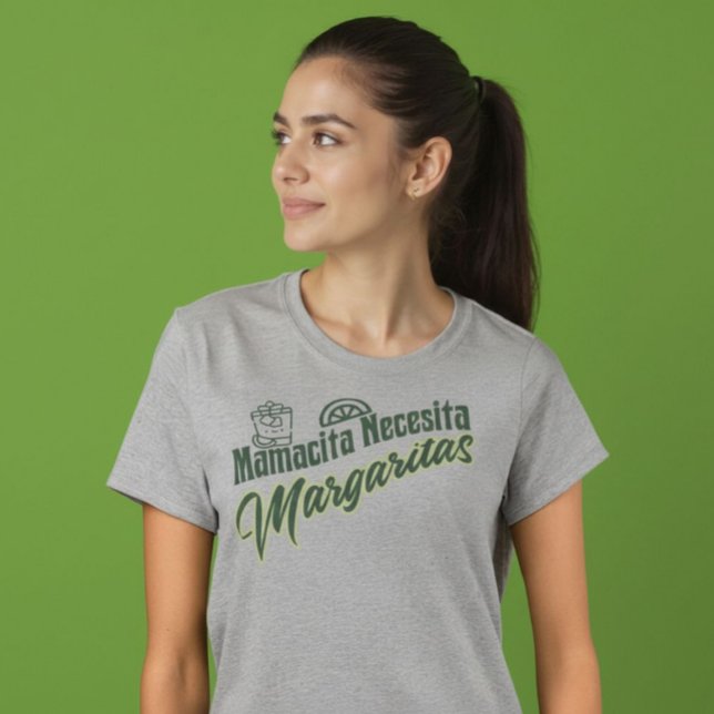 Mamacita Necesita Margaritas Cocktail Party T-Shirt (Mamacita Necesita Margaritas Cocktail Party T-Shirt.)
