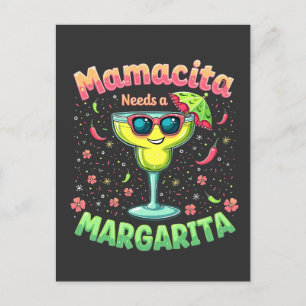 Mamacita Needs a Margarita  Cinco De Mayo Party Invitation Postcard