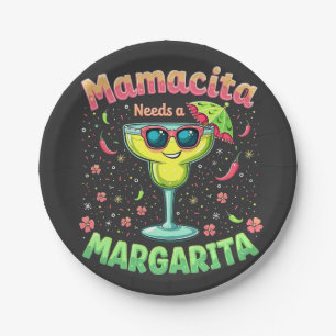Mamacita Needs a Margarita Cinco De Mayo Party Paper Plates