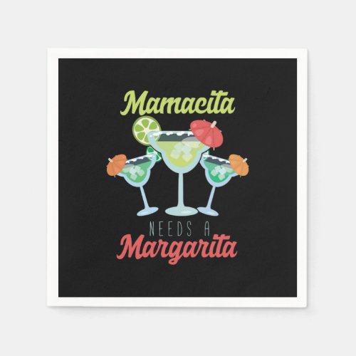 Mamacita Needs A Margarita Mexico Mexican Cocktail Napkins