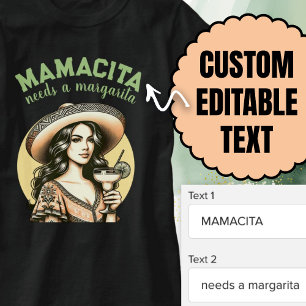 Mamacita Needs A Margarita Retro Lime T-Shirt