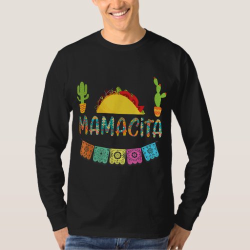 Mamacita Taco Mexican Fiesta Cactus Cinco De Mayo  T_Shirt