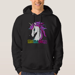 Mamacorn Cute Unicorn Mom Costume Mother's Day 6 Hoodie