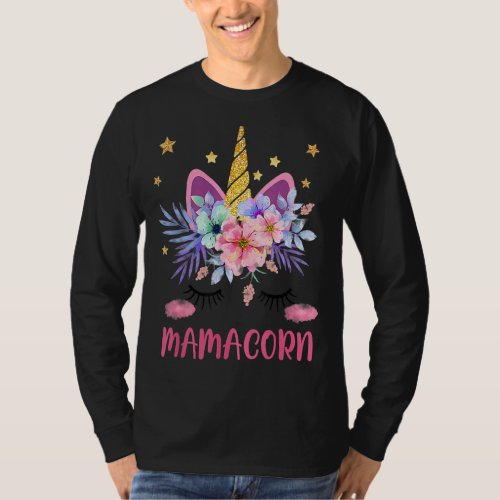 Mamacorn Funny Unicorn Costume Mom Mothers Day 2 T_Shirt