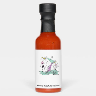 Mamacorn Unicorn Mama Maternity Family Mother's Da Hot Sauces