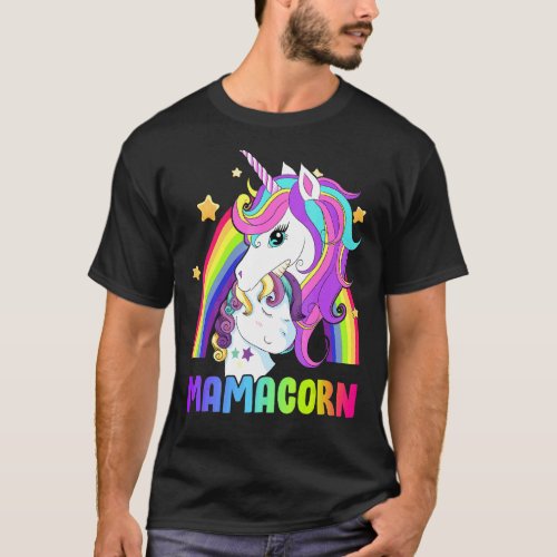 Mamacorn Unicorn Mom Mothers Day Mother Daughter  T_Shirt