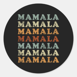 Mamala Kamala Harris &#';24 Democrat Classic Round Sticker