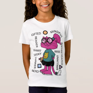 MAMAMACANZ | Bookworm | Pink Cat T-Shirt