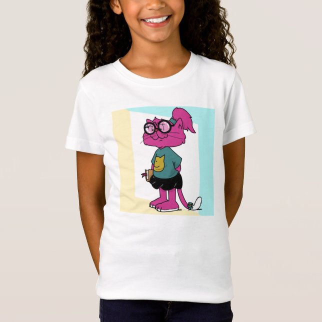 MAMAMACANZ | Pink Cat T-Shirt (Front)