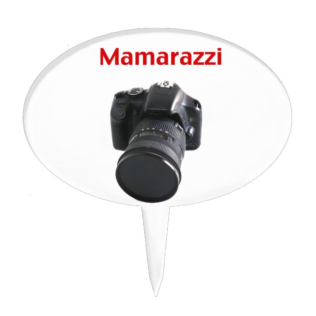 Mamarazzi Photographer Cake Topper (Front)