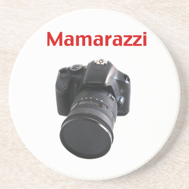 Mamarazzi Photographer Drink Coaster (Front)