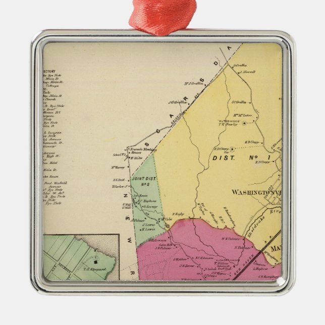 Mamaroneck Town, Orienta Metal Ornament (Front)