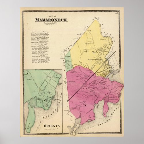 Mamaroneck Town Orienta Poster