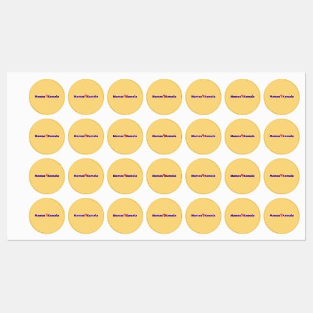 Mamas4Kamala Iron ons Labels (Sheet)