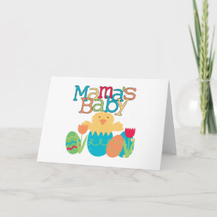 Mama's Baby - Boy Chick Easter T-shirts and Gifts Holiday Card
