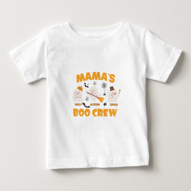 Mama's Boo Crew Kids' Halloween T-Shirt (Front)