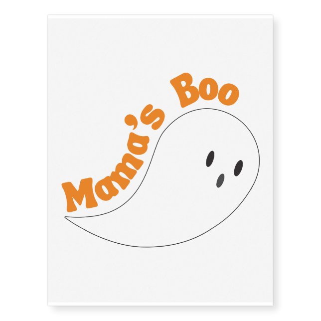 Mama's Boo Temporary Tattoos (Front)