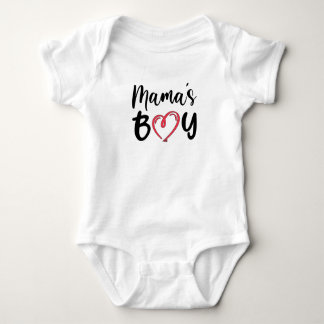 Mama's Boy Baby Bodysuit