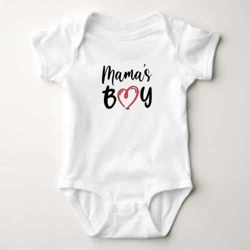 Mamas Boy Baby Bodysuit