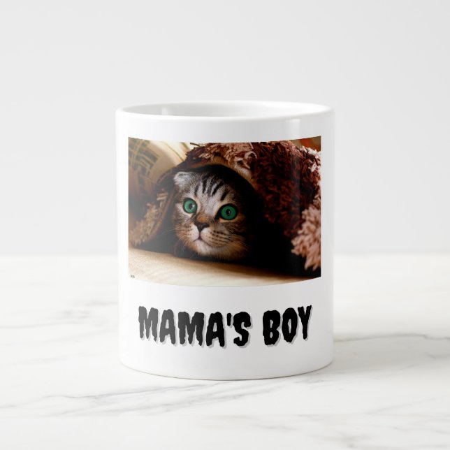 Mama's Boy  Giant Coffee Mug (Front)
