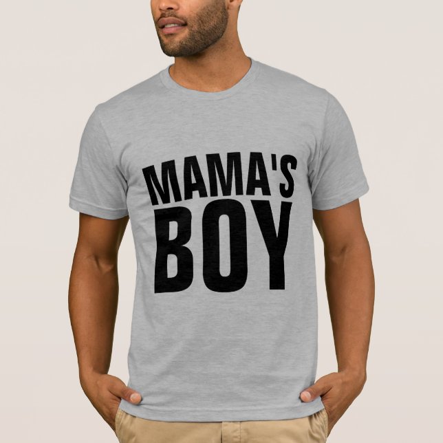MAMA'S BOY men's Funny T-shirts (Front)