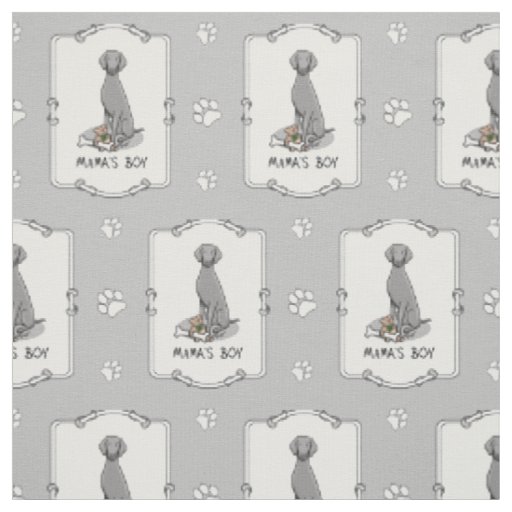 Mama's Boy Weimaraner (gray 1) toys dog mom Cute Fabric
