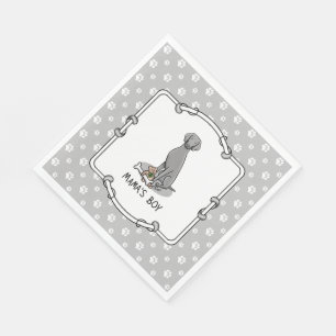 Mama's Boy Weimaraner (gray 1) toys dog mom Cute Napkins