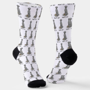 Mama's Boy Weimaraner (gray 1) toys dog mom Cute Socks