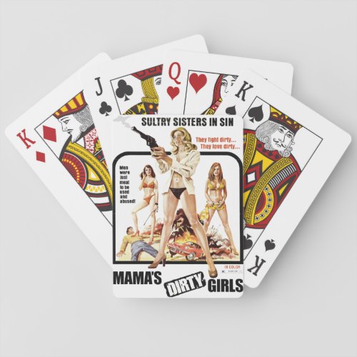 Mamas Dirty Girls Playing Cards