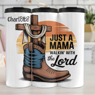 Mama's Faith: Walkin' With The Lord Thermal Tumbler