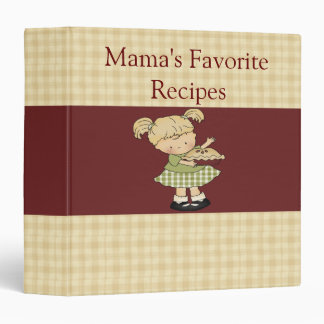 Mama's Favorite Little Cookbook Binder / 1.5 Inch