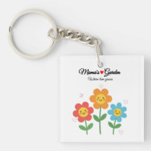 Mama's Garden Where Love Grows | Floral Typograph