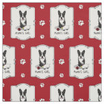 Mama's Girl #2 Boston Terrier (black) - Cute Dog Fabric