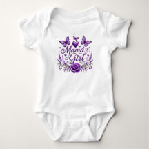 Mama's Girl Butterfly Watercolor Floral Design
