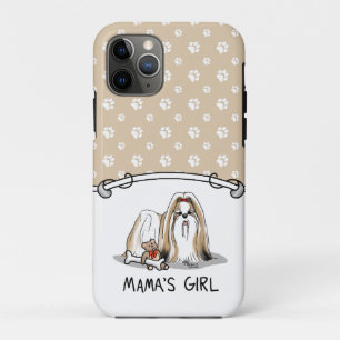 Mama's Girl Shih Tzu (tan white) Dog Mom Cute iPhone 11 Pro Case