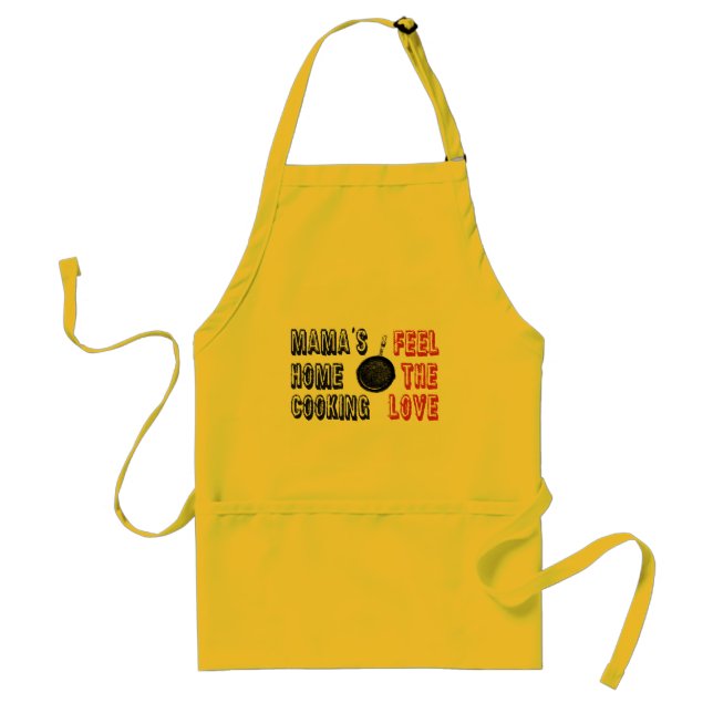 mama's home cooking adult apron (Front)