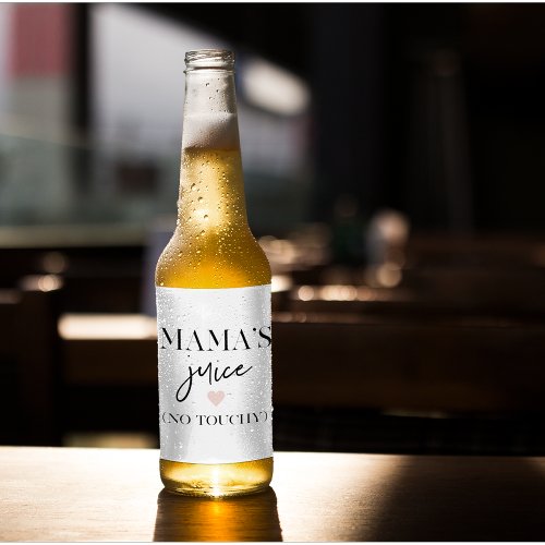 Mamas Juice Funny Quote  Best Mama Gift  Beer Bottle Label