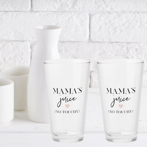 Mamas Juice Funny Quote  Best Mama Gift  Glass