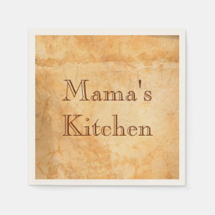 Mamas kitchen Italian style terracotta Paper Napkins