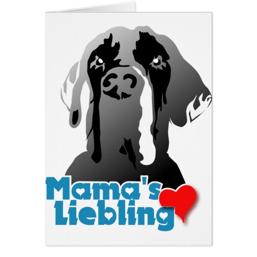 Mamas Lieblings Dogge Cards (Front)