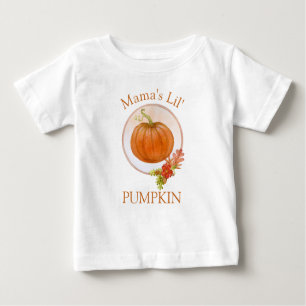 Mama's Lil' Pumpkin Baby's 1st Thanksgiving Baby T-Shirt