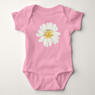 Mama's Little Blossom Cute Daisy Pink Baby Bodysuit