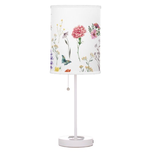 Mama's Little Flower Wild Flowers Baby Table Lamp (Right)