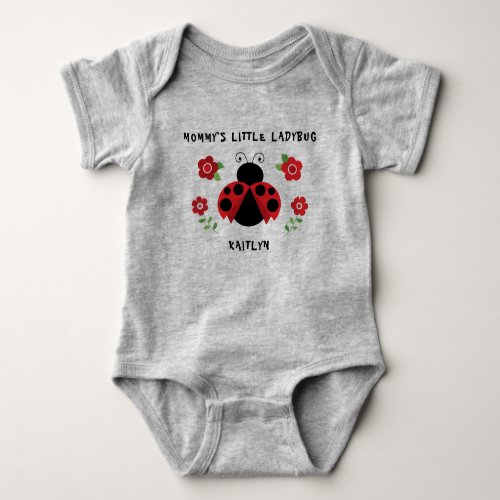 Mamas Little Ladybug Baby Jersey Bodysuit