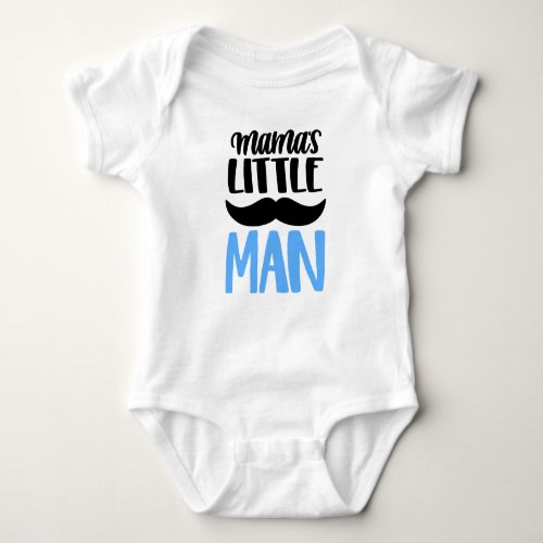 Mamas Little Man Baby Bodysuit